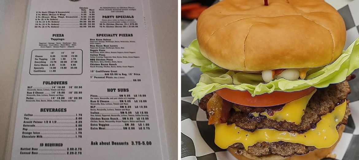 Blue Room - Kirby, OH Menu