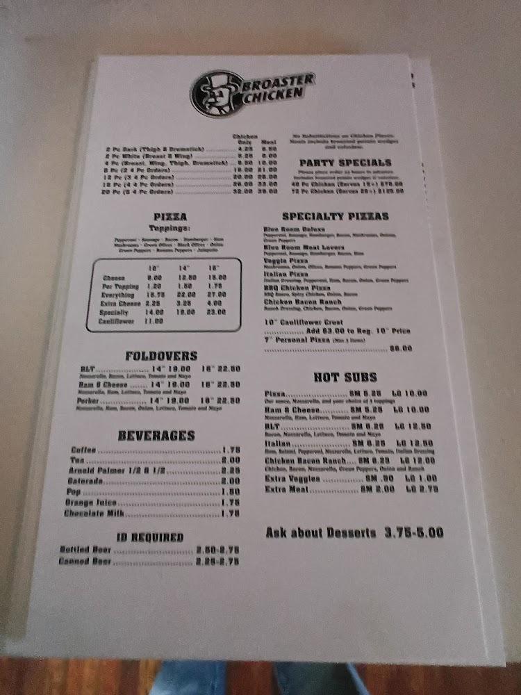 Blue Room - Kirby, OH Menu image 1