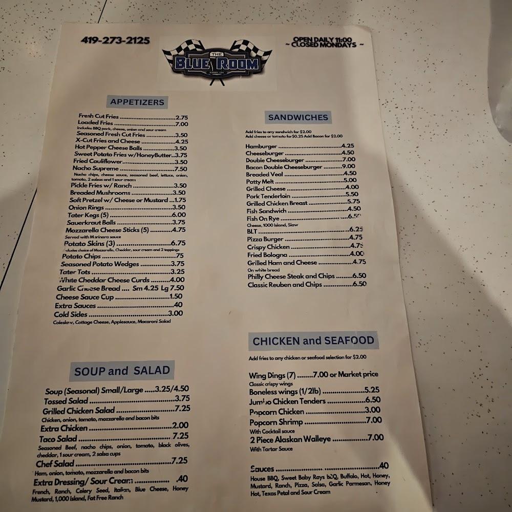 Blue Room - Kirby, OH Menu image 4