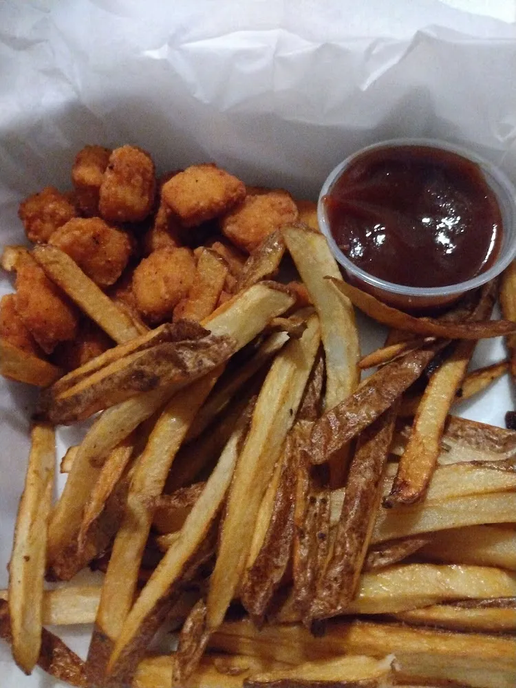 Popcorn Chicken and Fries